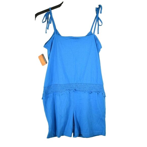 ORageous Girls XL Solid Blue One Piece Romper New with tags - Picture 2 of 4